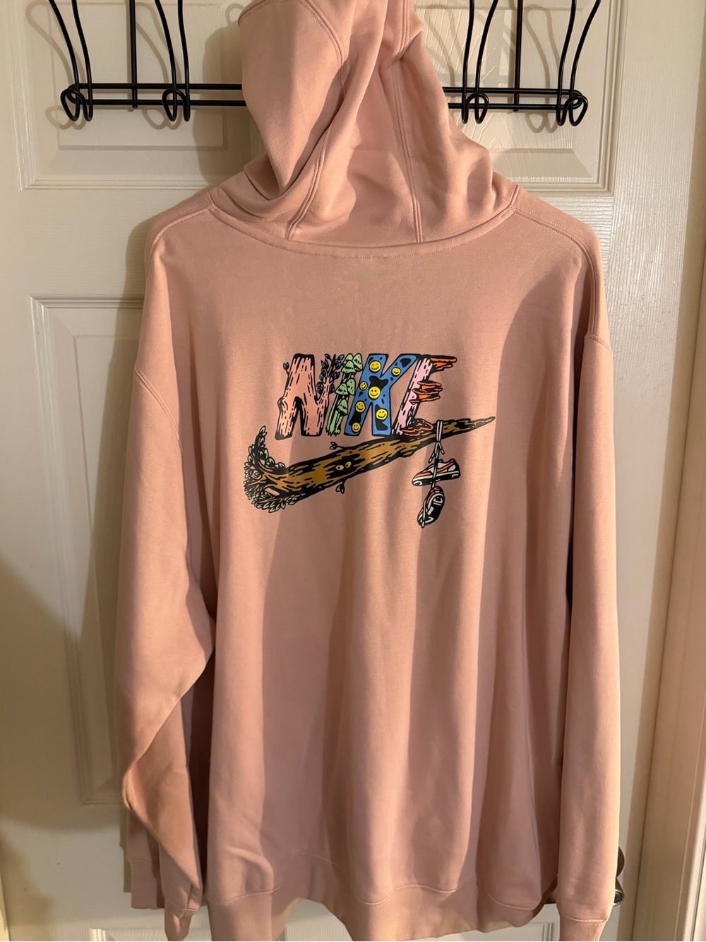 Nike Pastel Pink Graphic Back-Print Hoodie